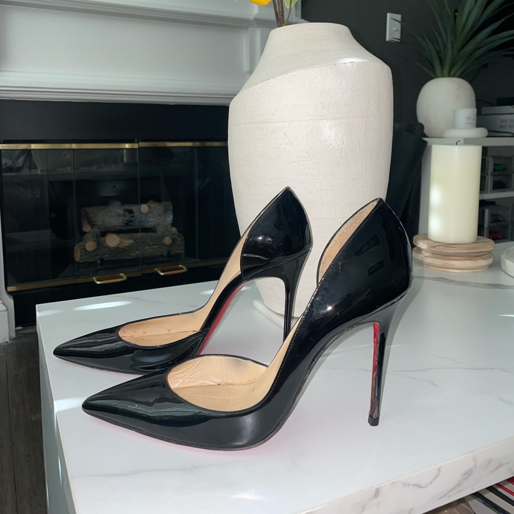 Christian Louboutin Black Iriza Pump‎ 100mm size 8.5 (38.5)
